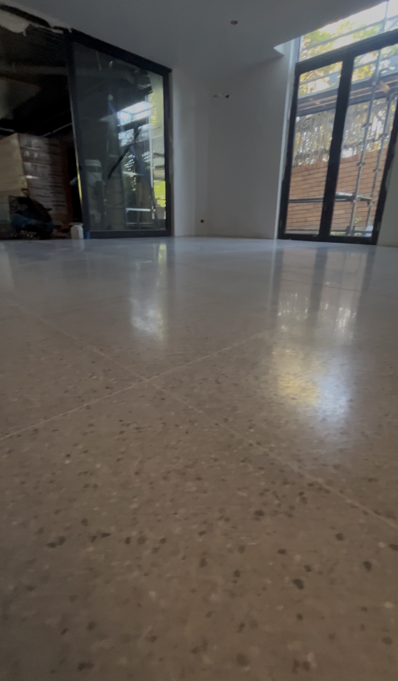 Stone surface after polishing